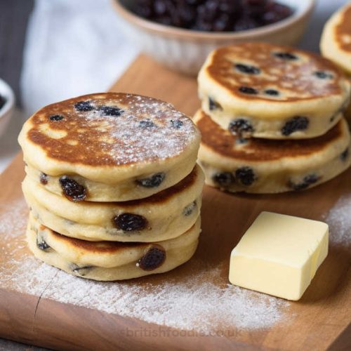 Welsh Cakes Mary Berry Recipe served with butter and berries