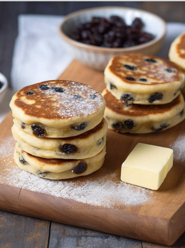 Welsh Cakes Mary Berry Recipe served with butter and berries