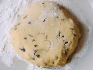 Welsh Cakes forming a dough