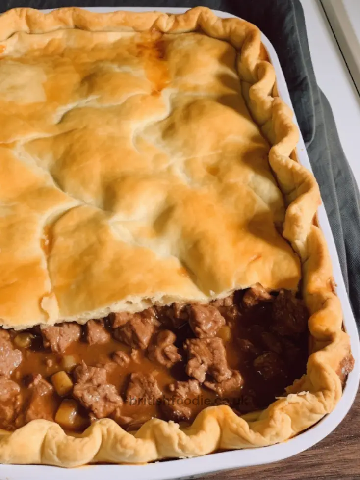 Lancashire meat and potato pie with no bottom crust