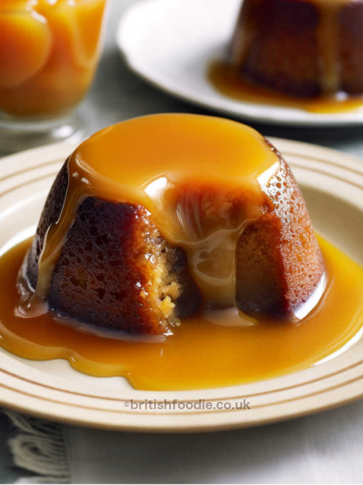 Treacle Suet Pudding with Orange Sauce