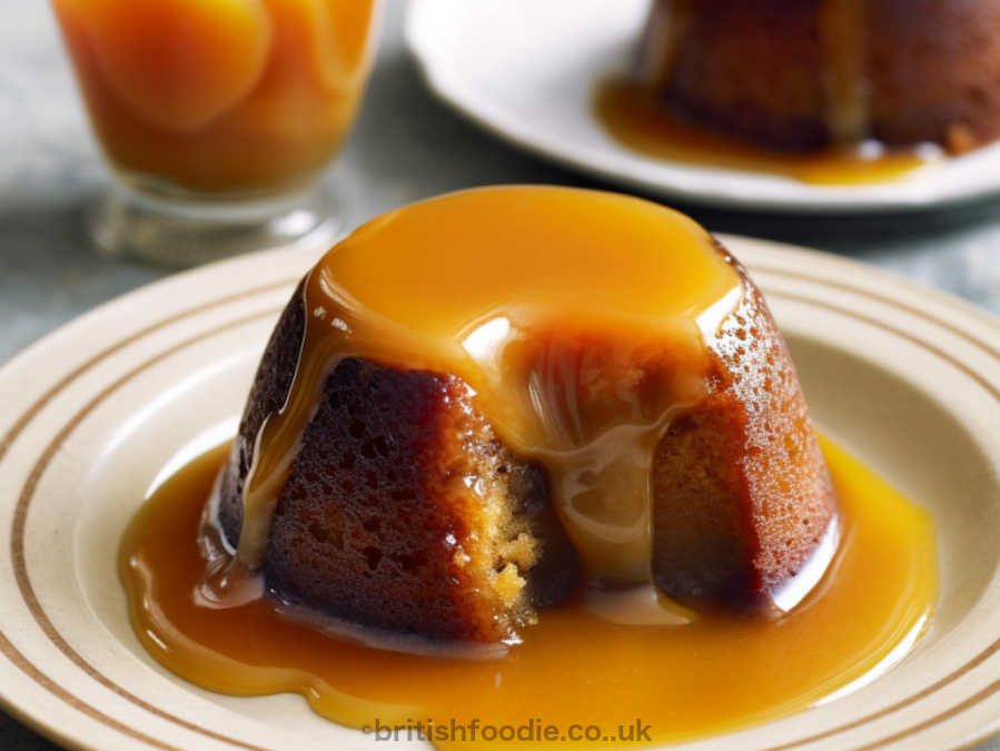 Treacle Suet Pudding with Orange Sauce