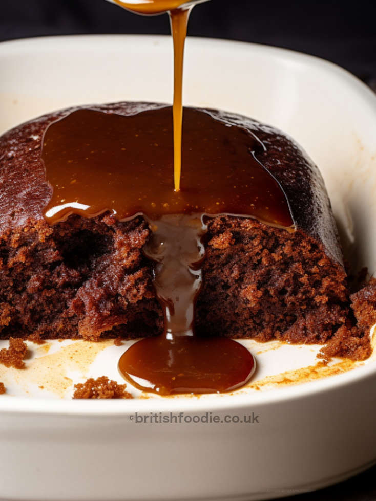 Sticky Toffee Pudding With Dates and Toffee Sauce