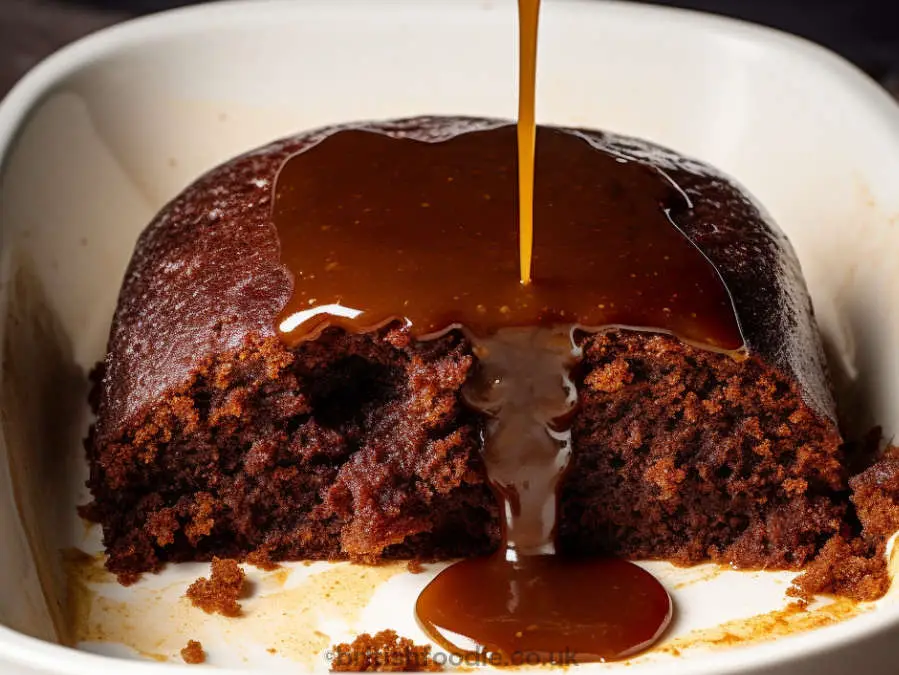 Sticky Toffee Pudding With Dates and Toffee Sauce