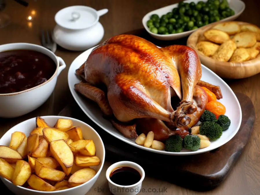 Roasted Turkey served with Sides